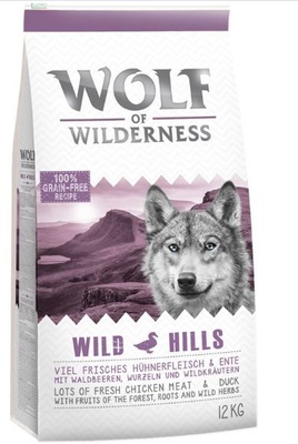 Wolf of Wilderness Adult "Wild Hills" - Ente 12 kg