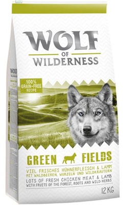 Wolf of Wilderness Adult "Green Fields" - Lamm 2 x 12 kg
