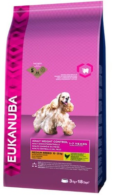 Eukanuba Daily Care Weight Control Small/Medium Adult Dog 2 x 15 kg