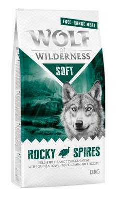 Wolf of Wilderness "Soft - Rocky Spires" Freiland-Huhn & Perlhuhn - getreidefrei12 kg