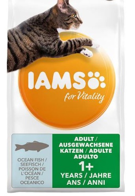 IAMS for Vitality Ausgewachsene Katzen mit Seefisch 2 x 10 kg