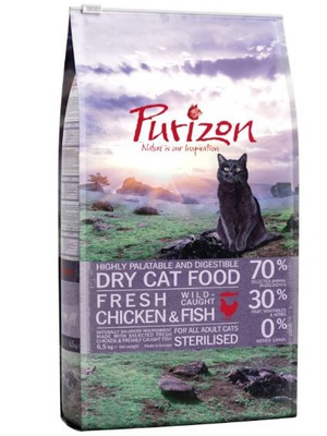 Purizon Sterilised Katze Adult Huhn & Fisch - getreidefrei 6,5 kg