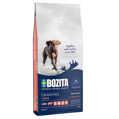 Bozita Grain Free Lachs & Rind für Große Hunde 12kg