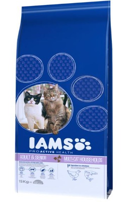 IAMS Pro Active Health Adult Multi-Cat Household 15 kg