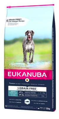 Eukanuba Grain Free Large Dogs Lachs 2 x 12kg