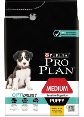 PURINA PRO PLAN Medium Puppy Sensitive Digestion OPTIDIGEST 12 kg